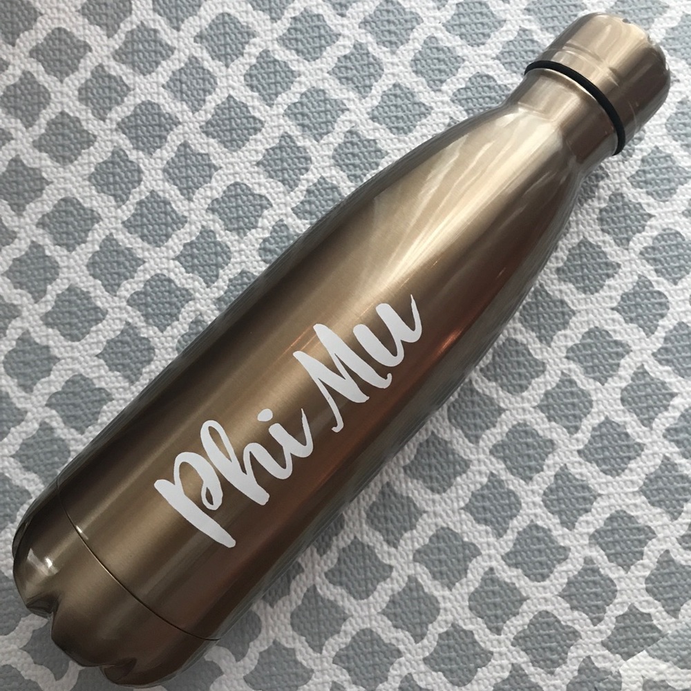 Phi Mu Gold Swell Waterbottle